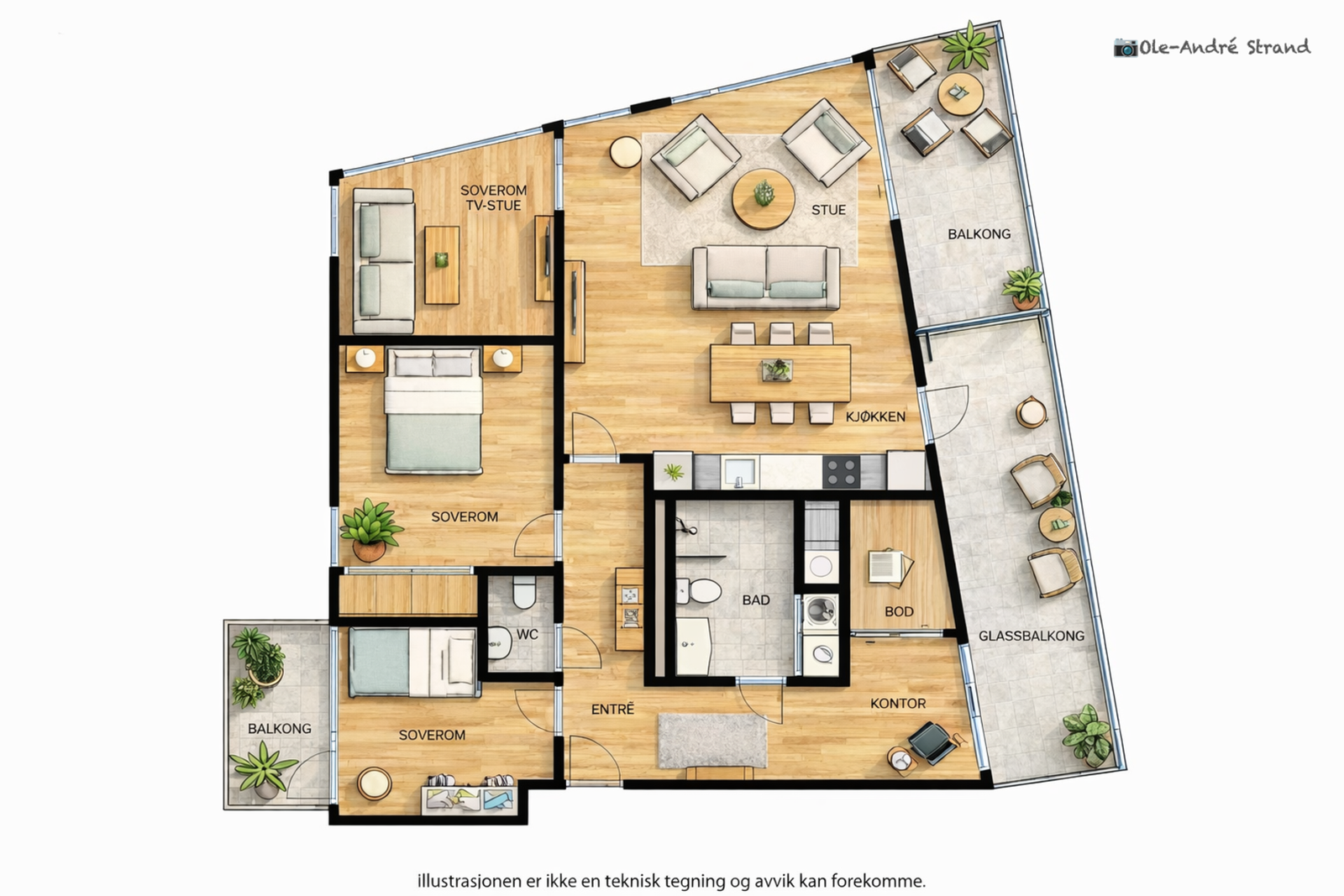 Bli kjent med leiligheten på en unik måte! - Se video Galleribilde