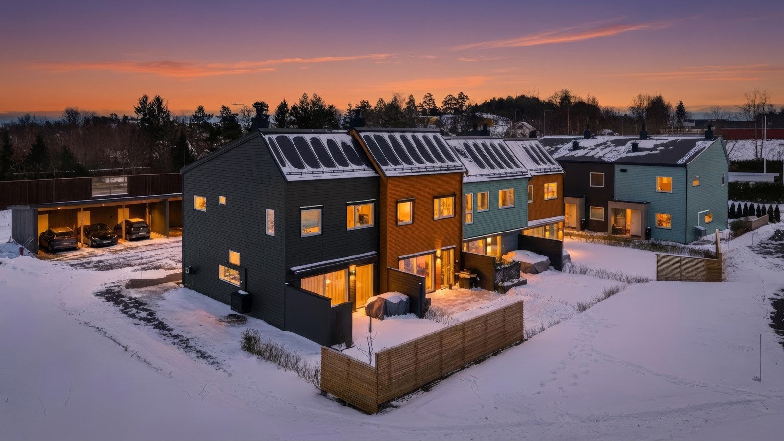 Terrassen har belysning og utestikk, og innbyr til både stille stunder og lange, sosiale kvelder. Galleribilde