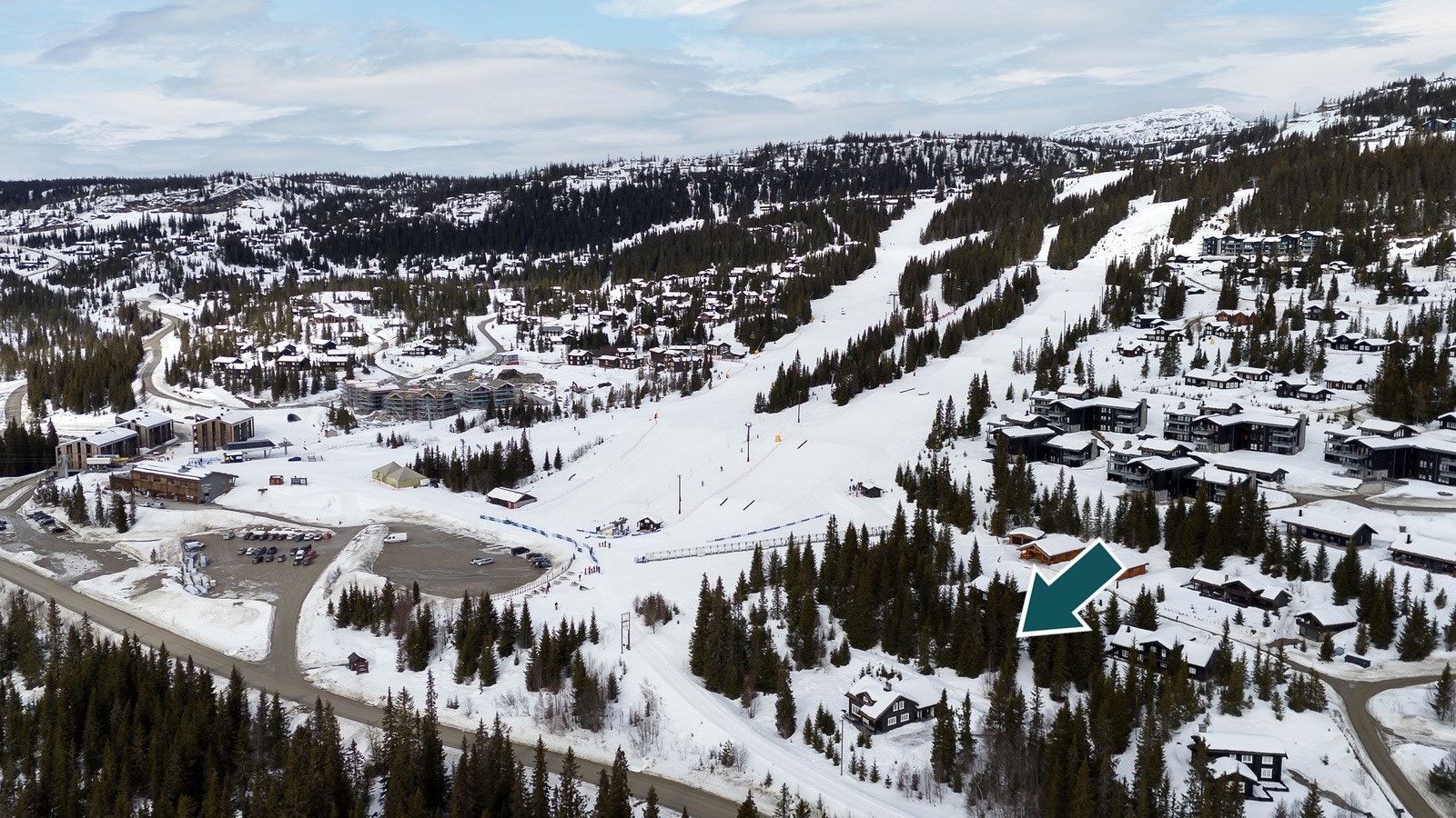 Vinterstid - her får har man umiddelbar nærhet til vinteraktivitetene - nedover eller bortover på ski. Galleribilde