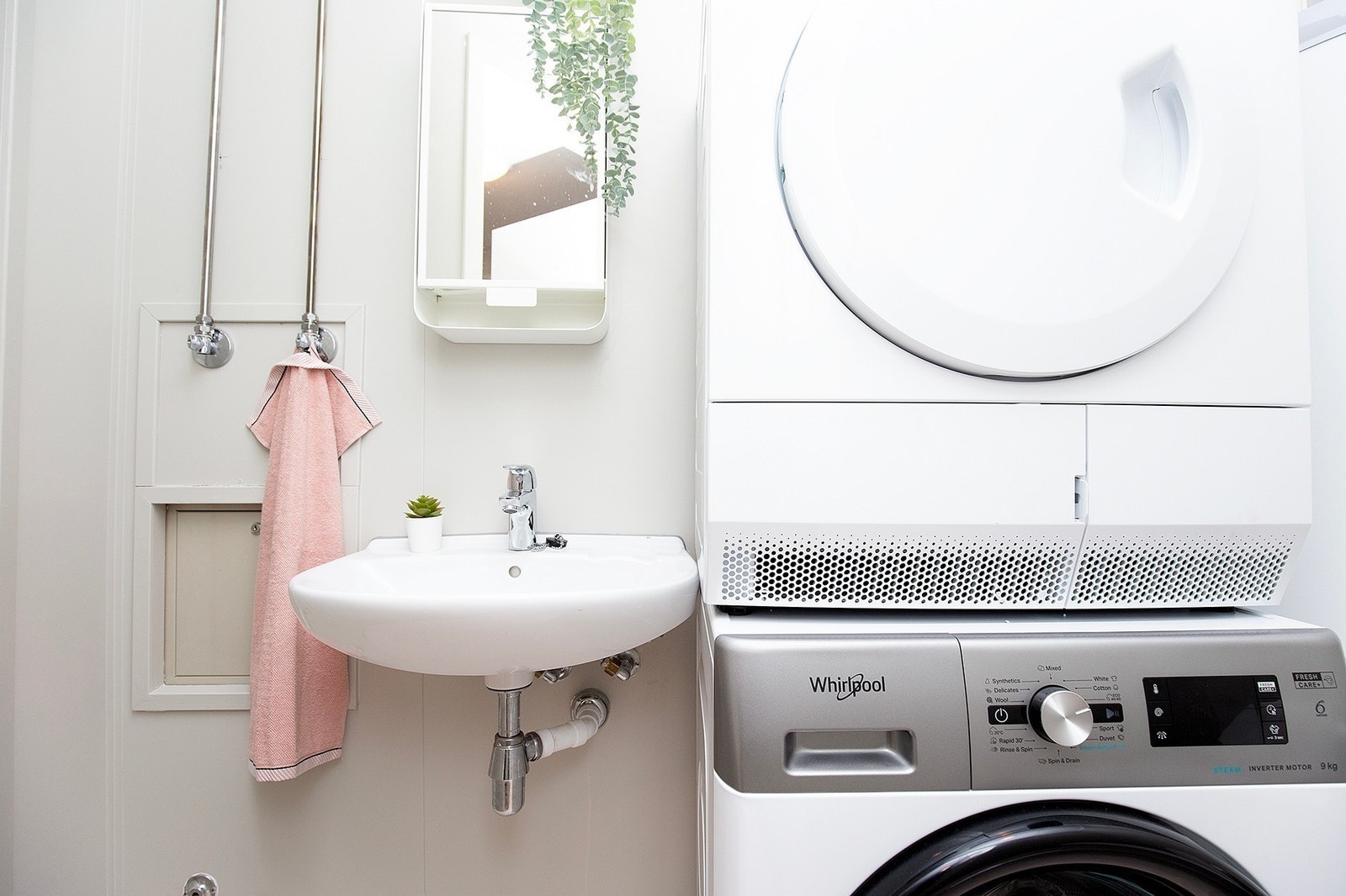 Vaskemaskin og tørketrommel følger med Galleribilde