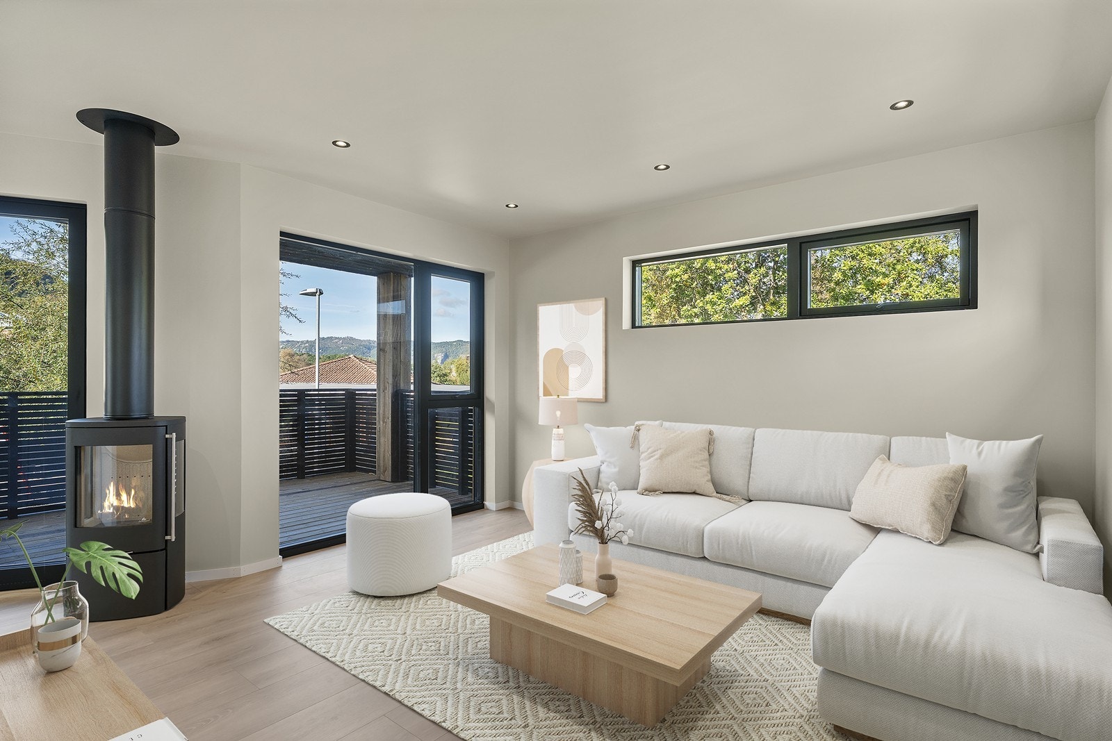 Lekker stue malt i delikate og moderne farger Galleribilde