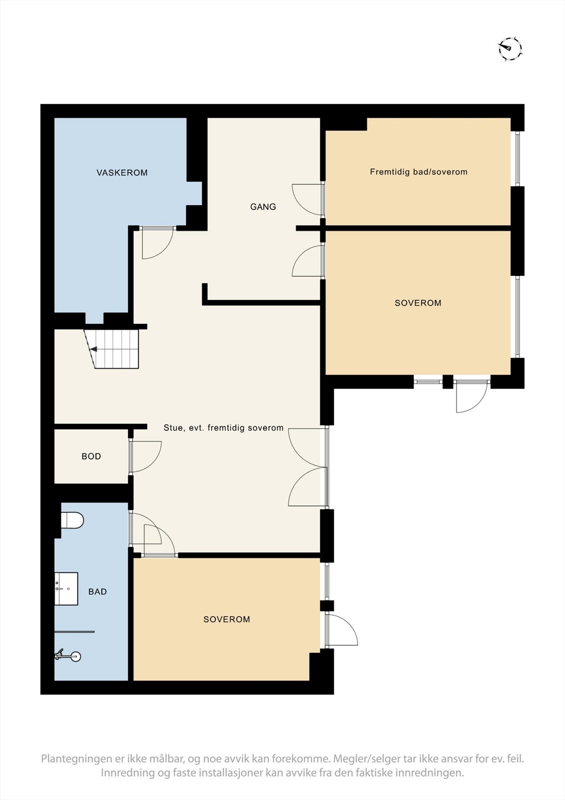 Plantegning underetasje. Galleribilde