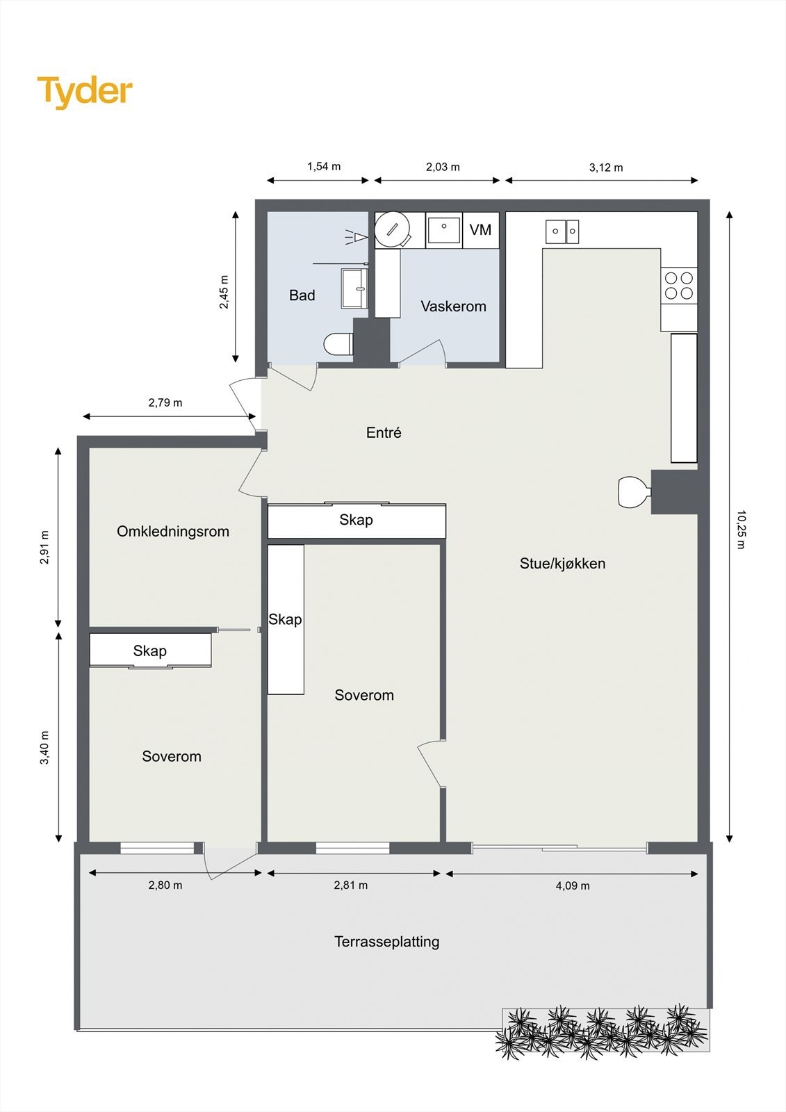 Plantegning Galleribilde