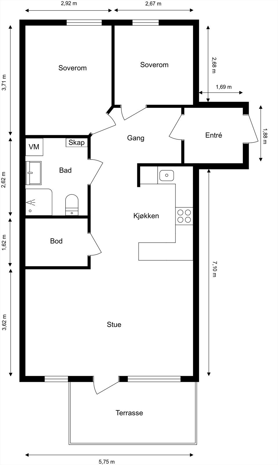 Plantegning Galleribilde