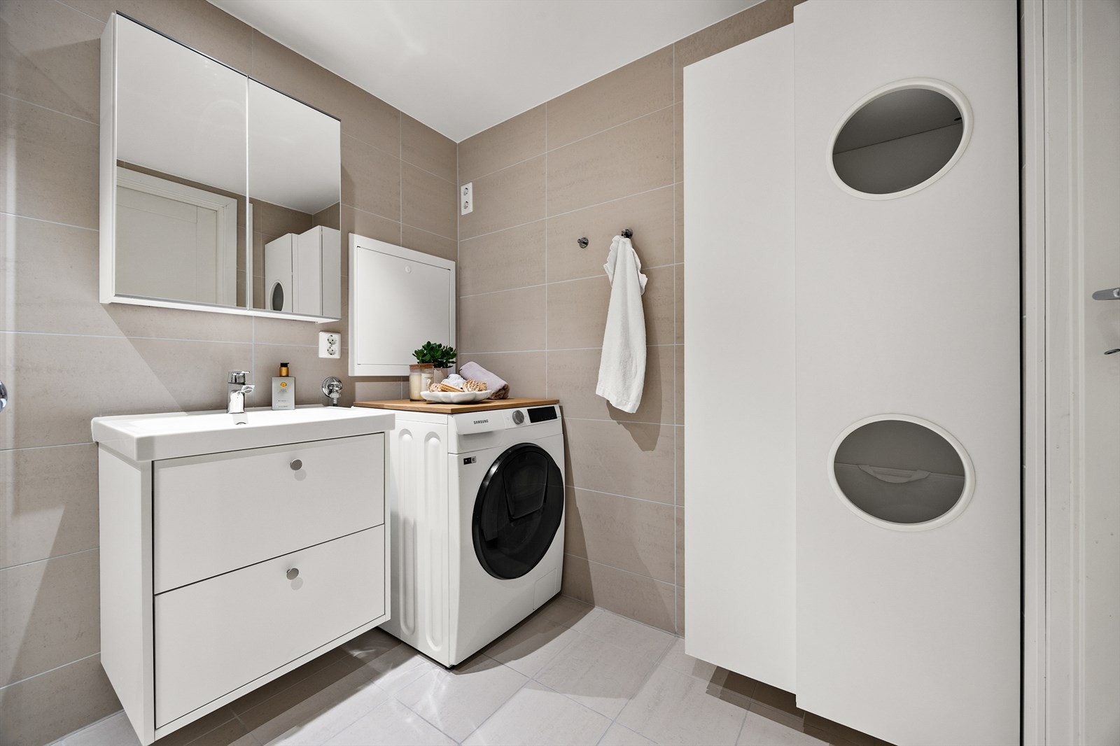 Badet har opplegg for vaskemaskin Galleribilde