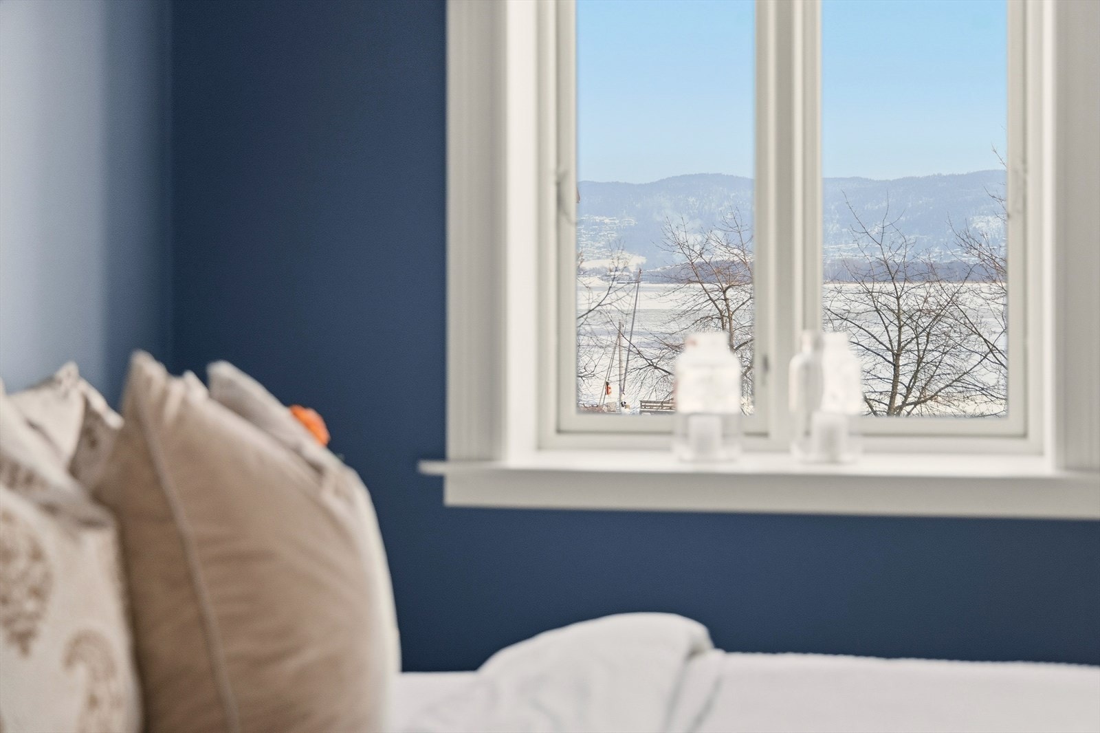 Fjordutsikt fra soverommet Galleribilde