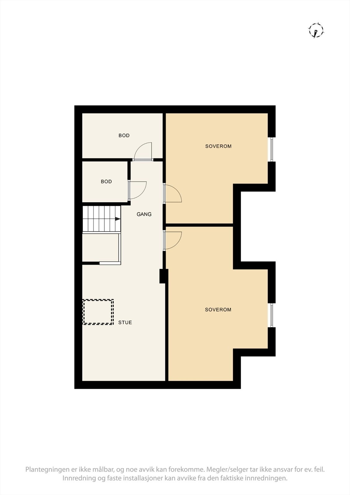 Plantegning, 2. etasje. Galleribilde