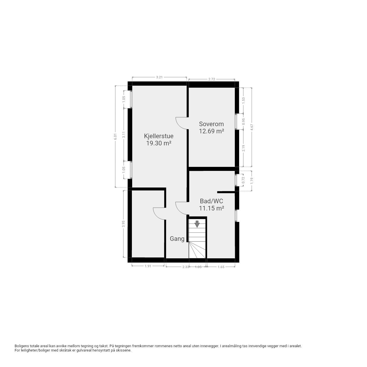 Plantegning kjeller Galleribilde