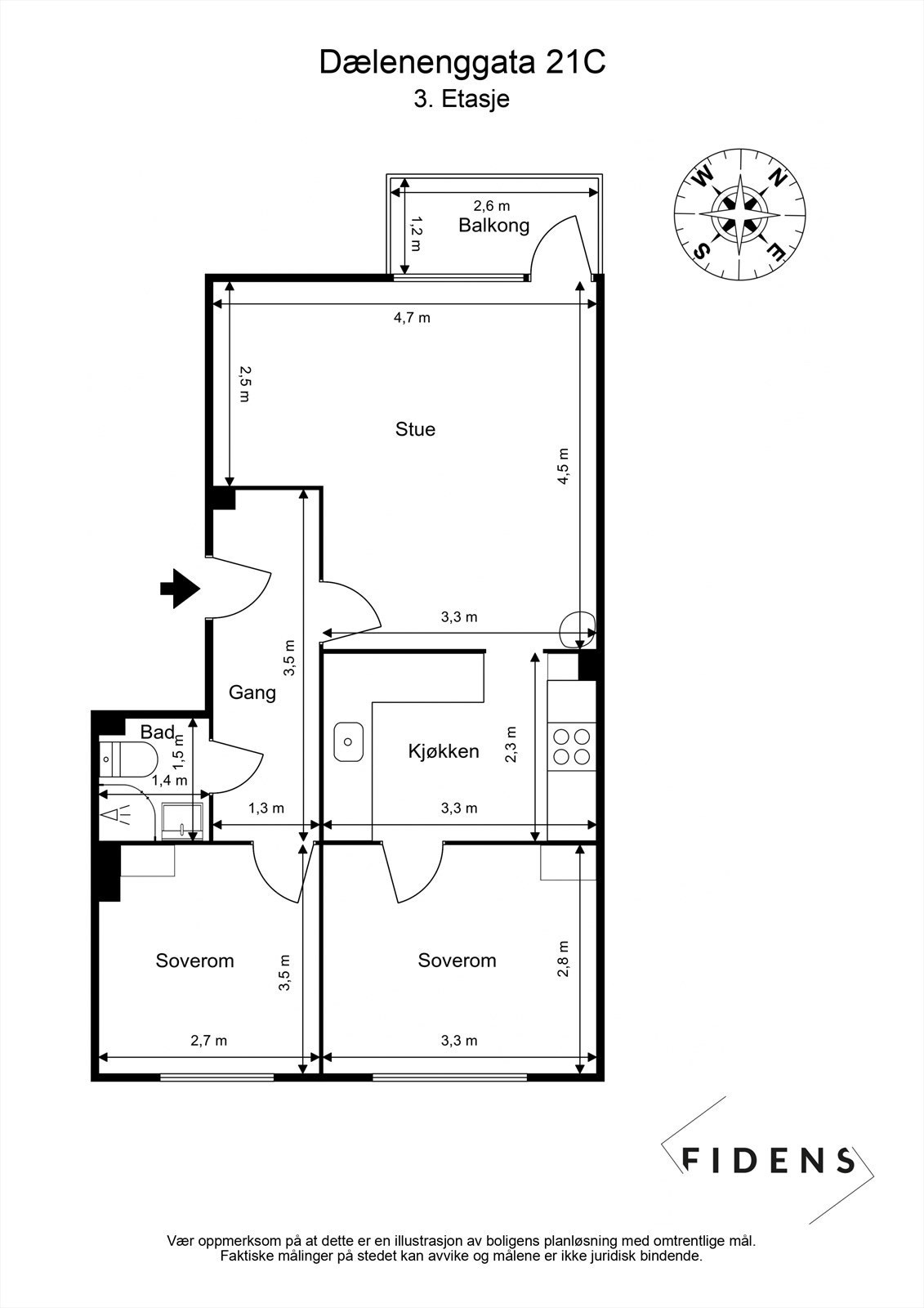 Plantegning Galleribilde