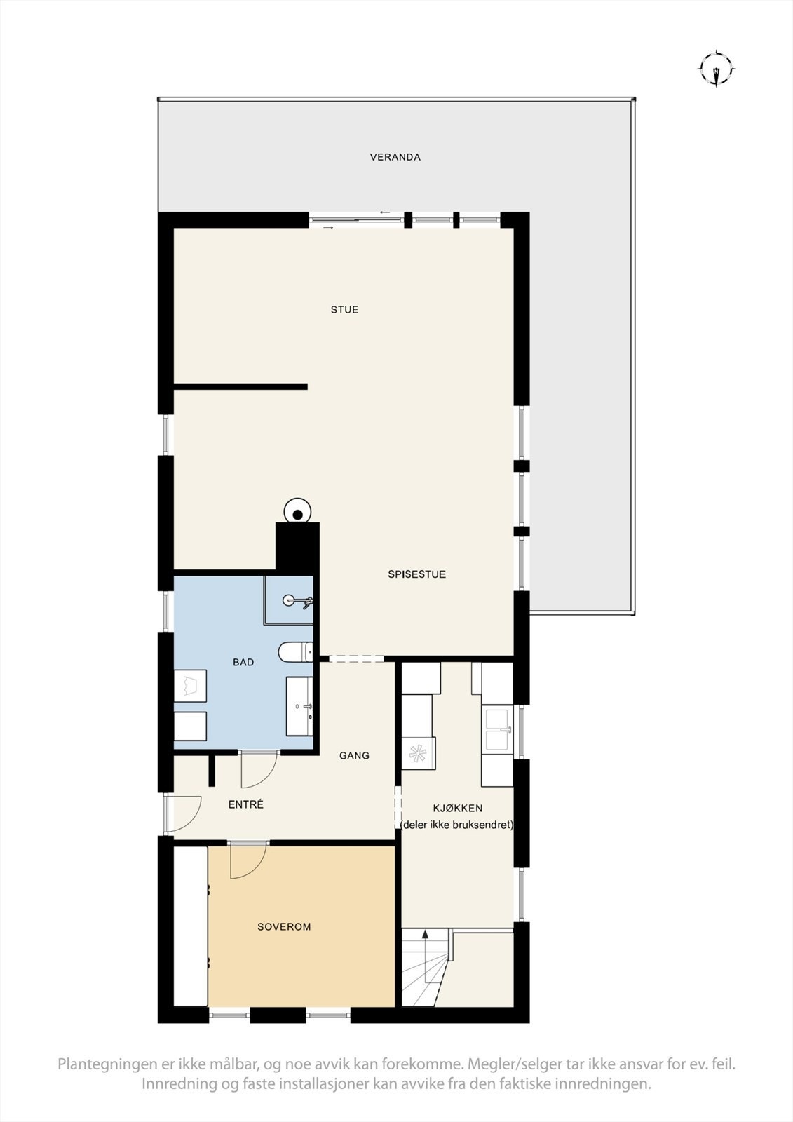 Plantegning - 1. etasje. Galleribilde