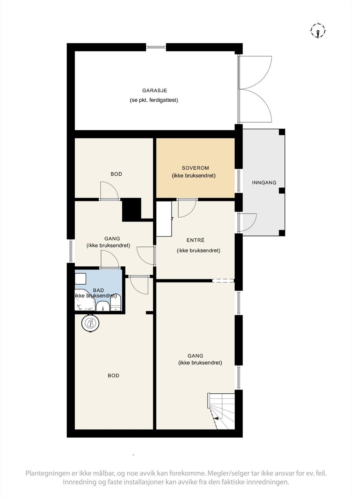 Plantegning - u. etasje. Galleribilde