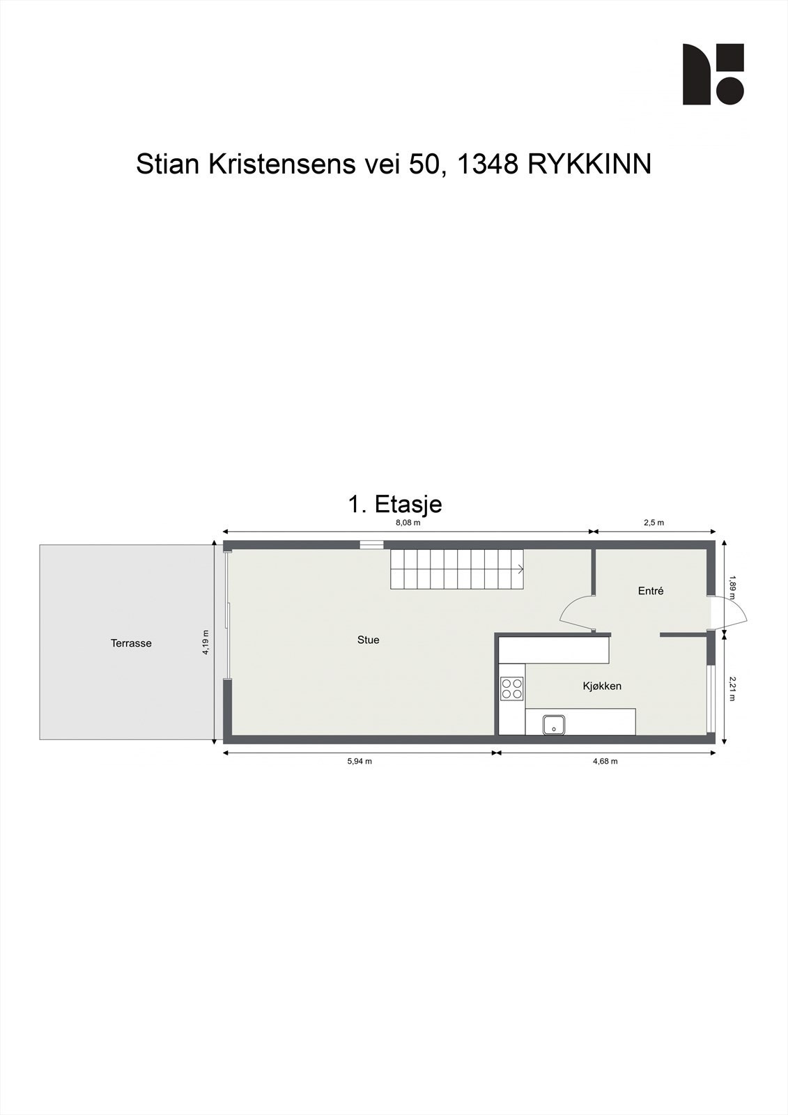 Plantegning - 1.etasje Galleribilde