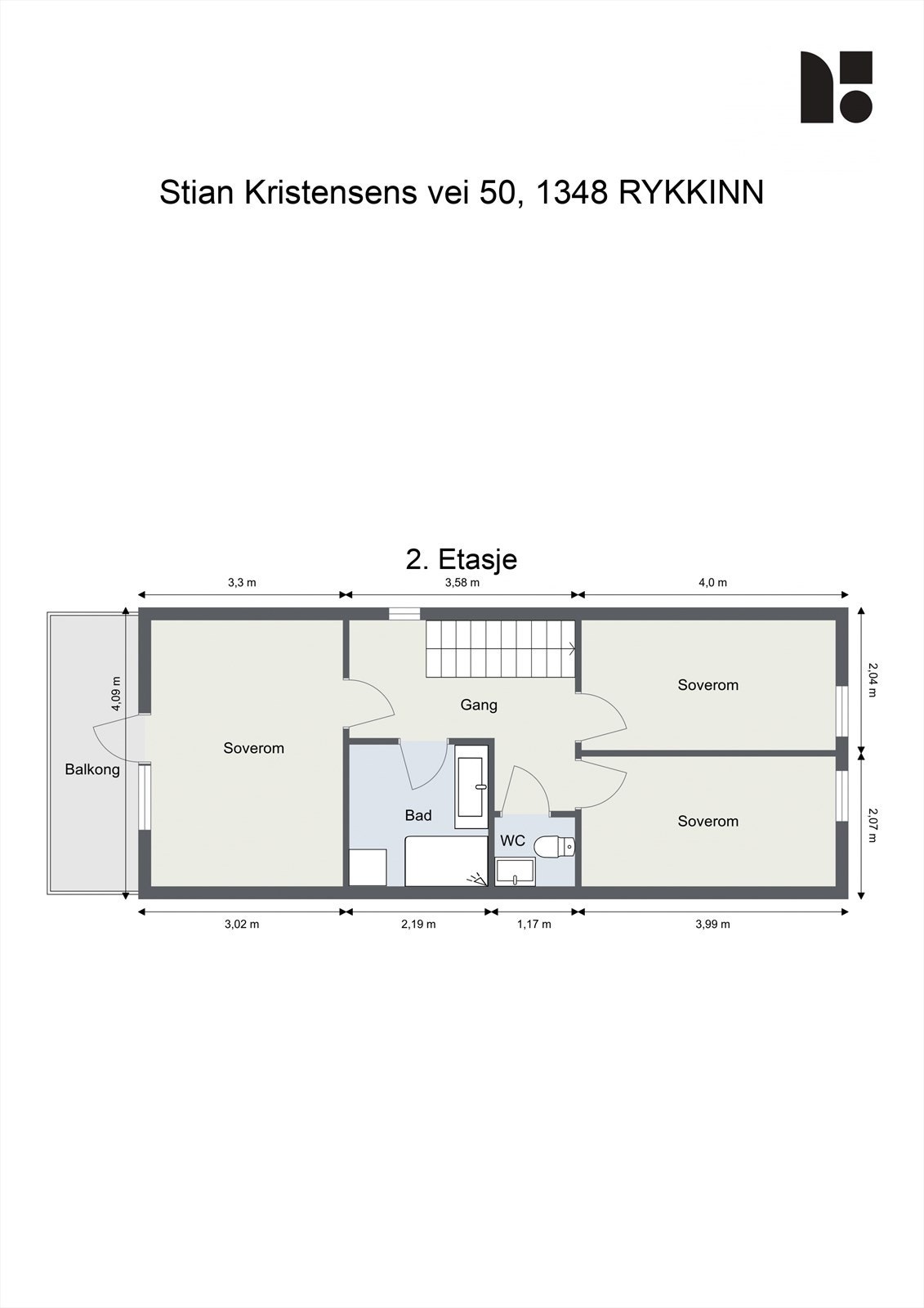 Plantegning - 2. etasje Galleribilde