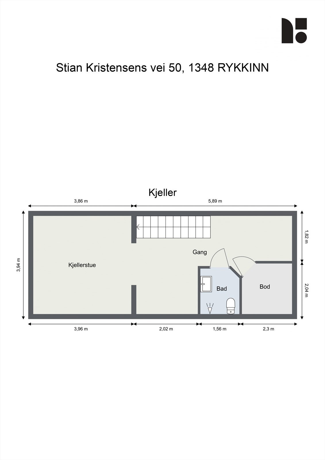 Plantegning - Underetasje Galleribilde