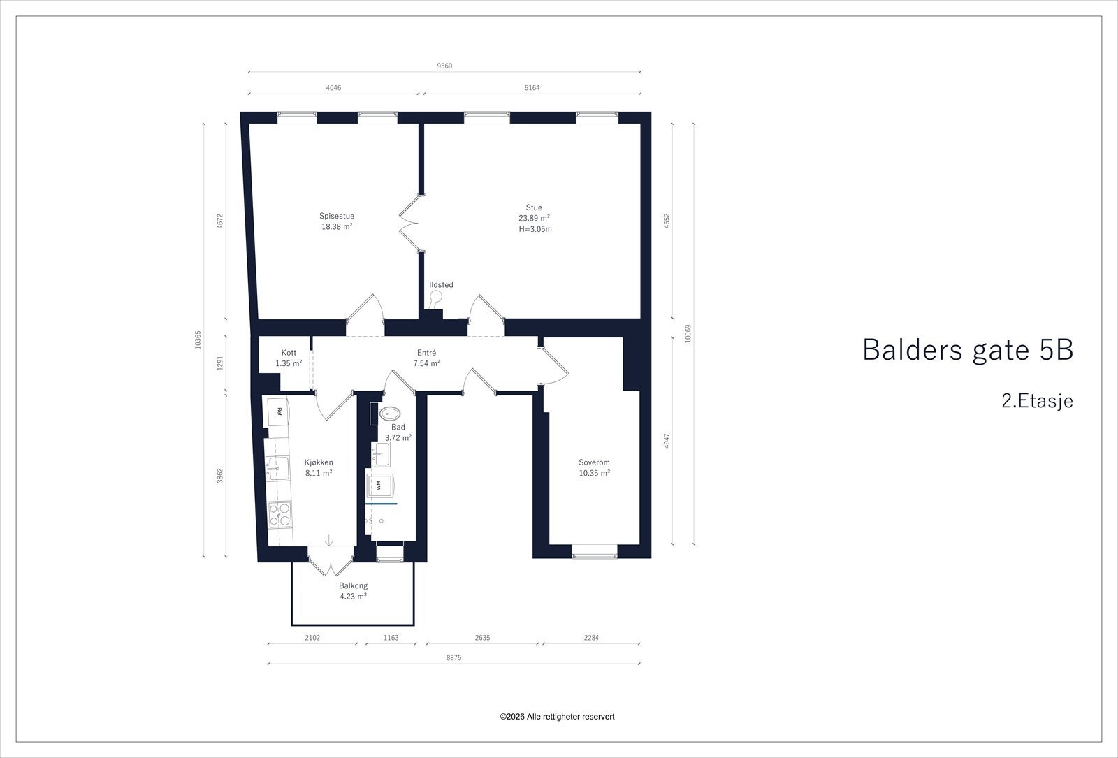 Plantegning - 2. etasje Galleribilde