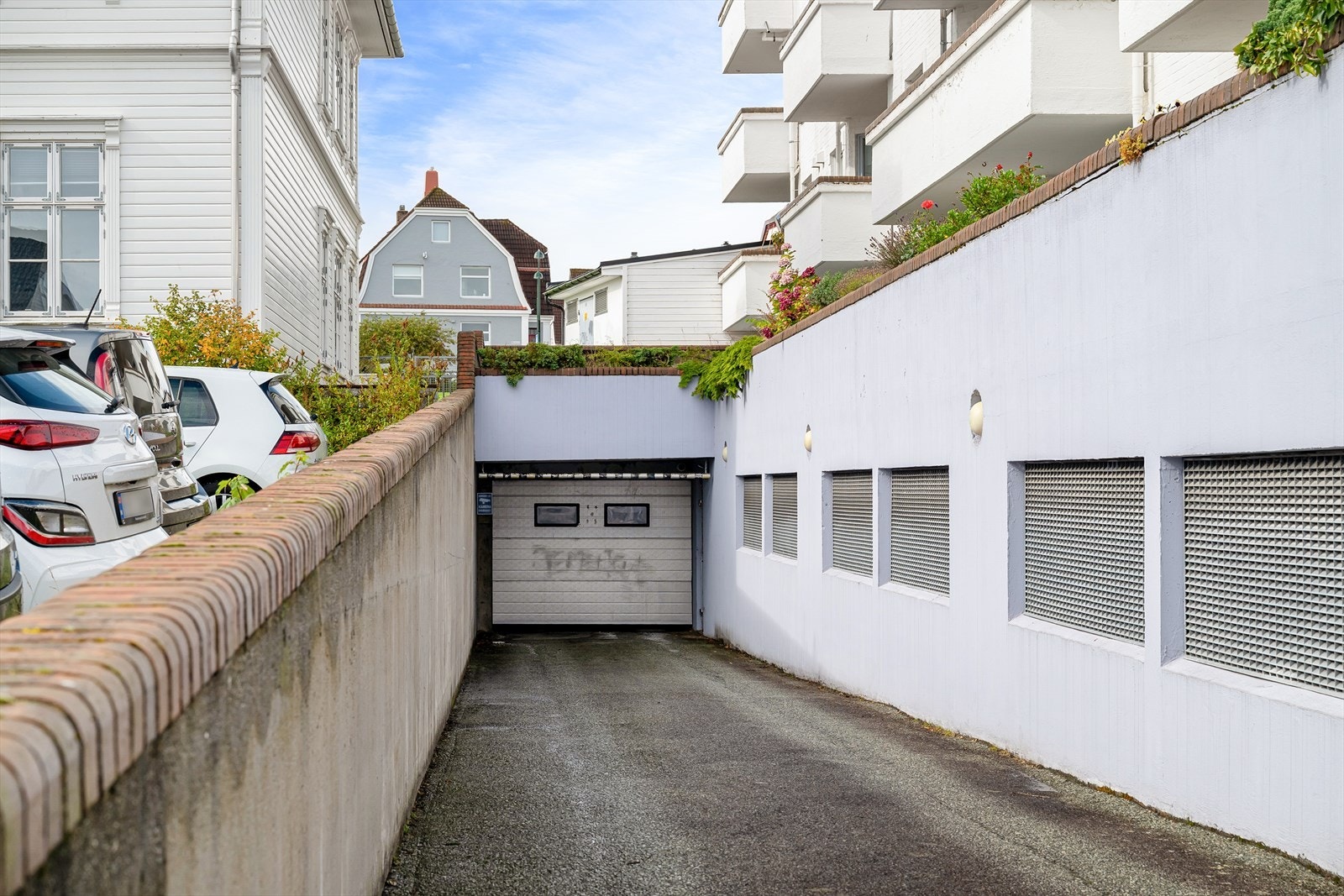 Nedkjørsel til parkeringsanlegget. Galleribilde