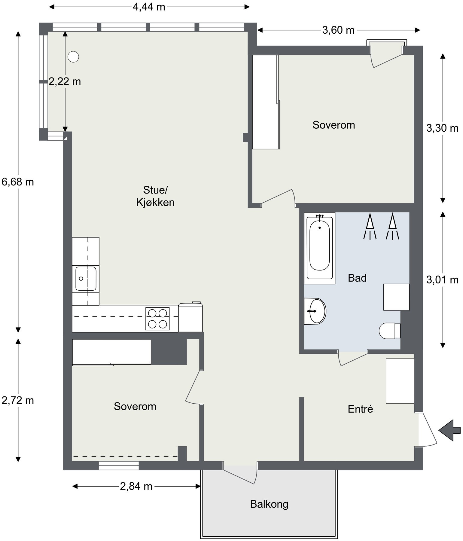 Plantegning Galleribilde