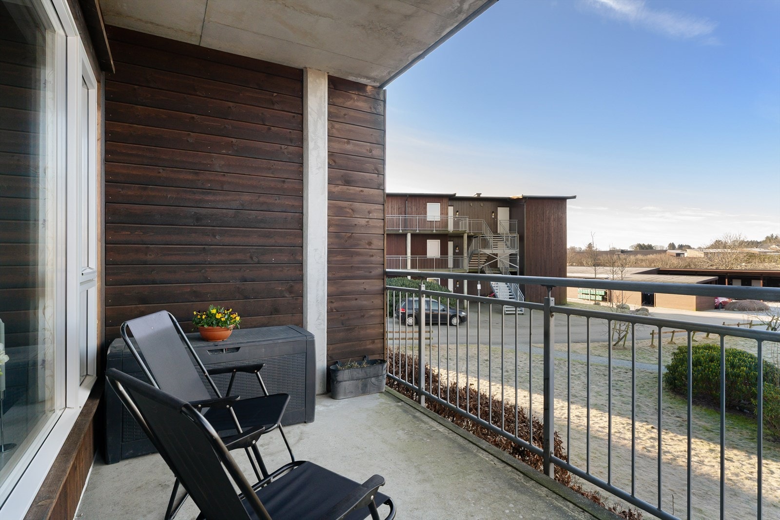 Balkongen er på 8 m². Galleribilde