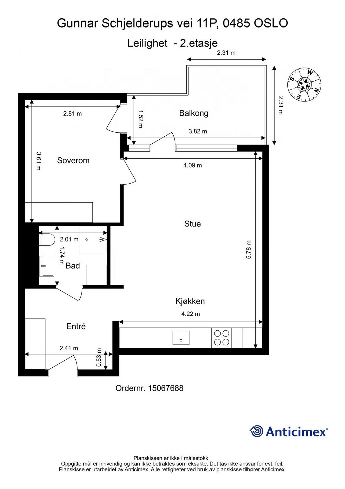 Plantegning Galleribilde