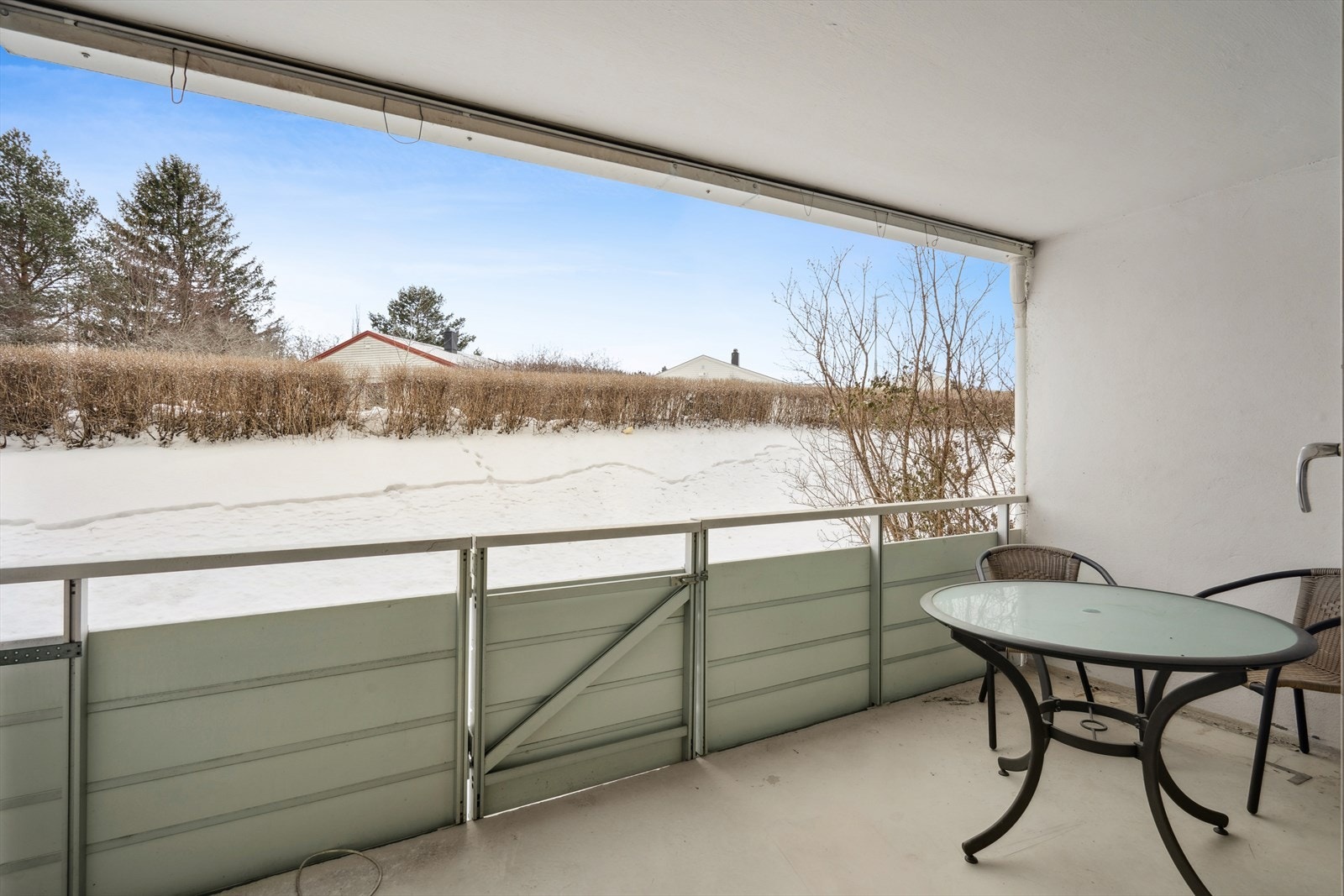 Terassen måler 8 kvm. Galleribilde