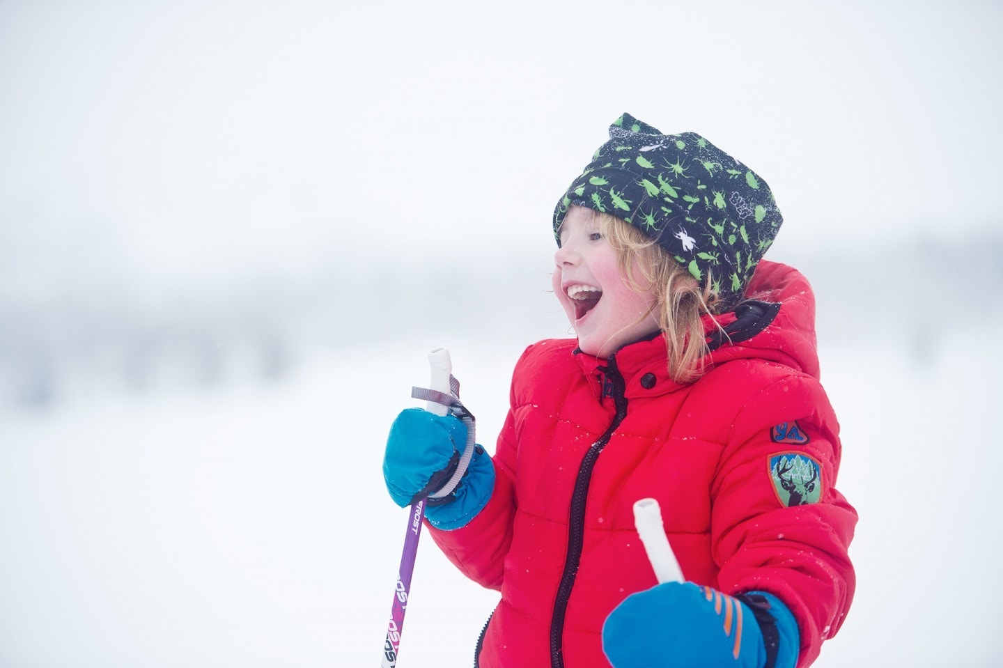 Uvdal skisenter har barnevennlige bakker og terreng, miniskilek for de minste Galleribilde