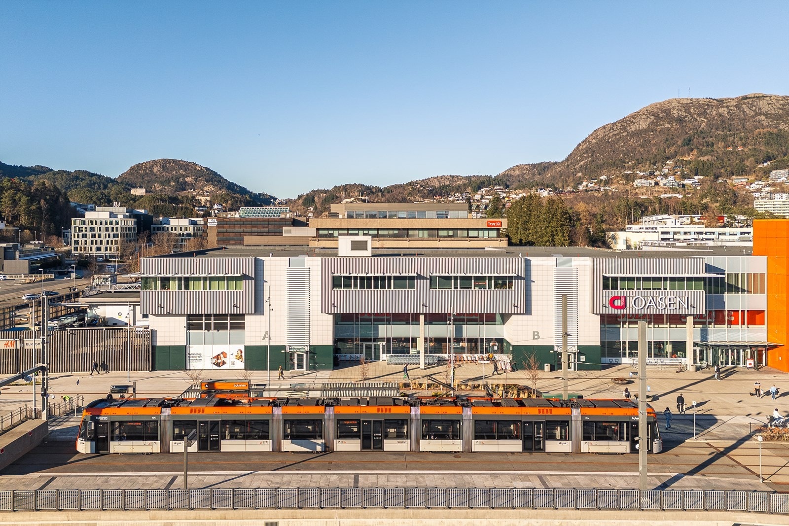 Nærområde, bybanen fra Fyllingsdalen terminal Galleribilde