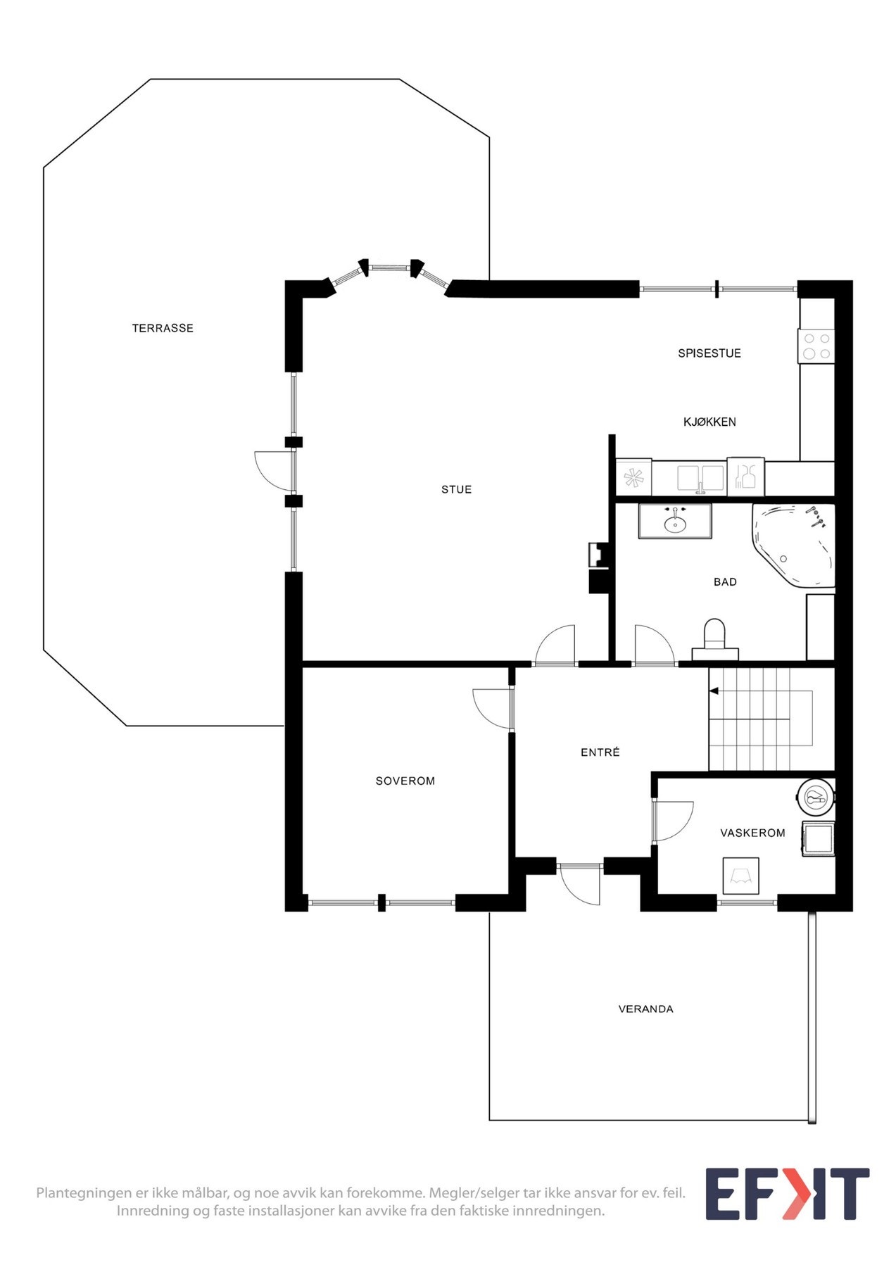 2d plantegning 1. etasje. Galleribilde
