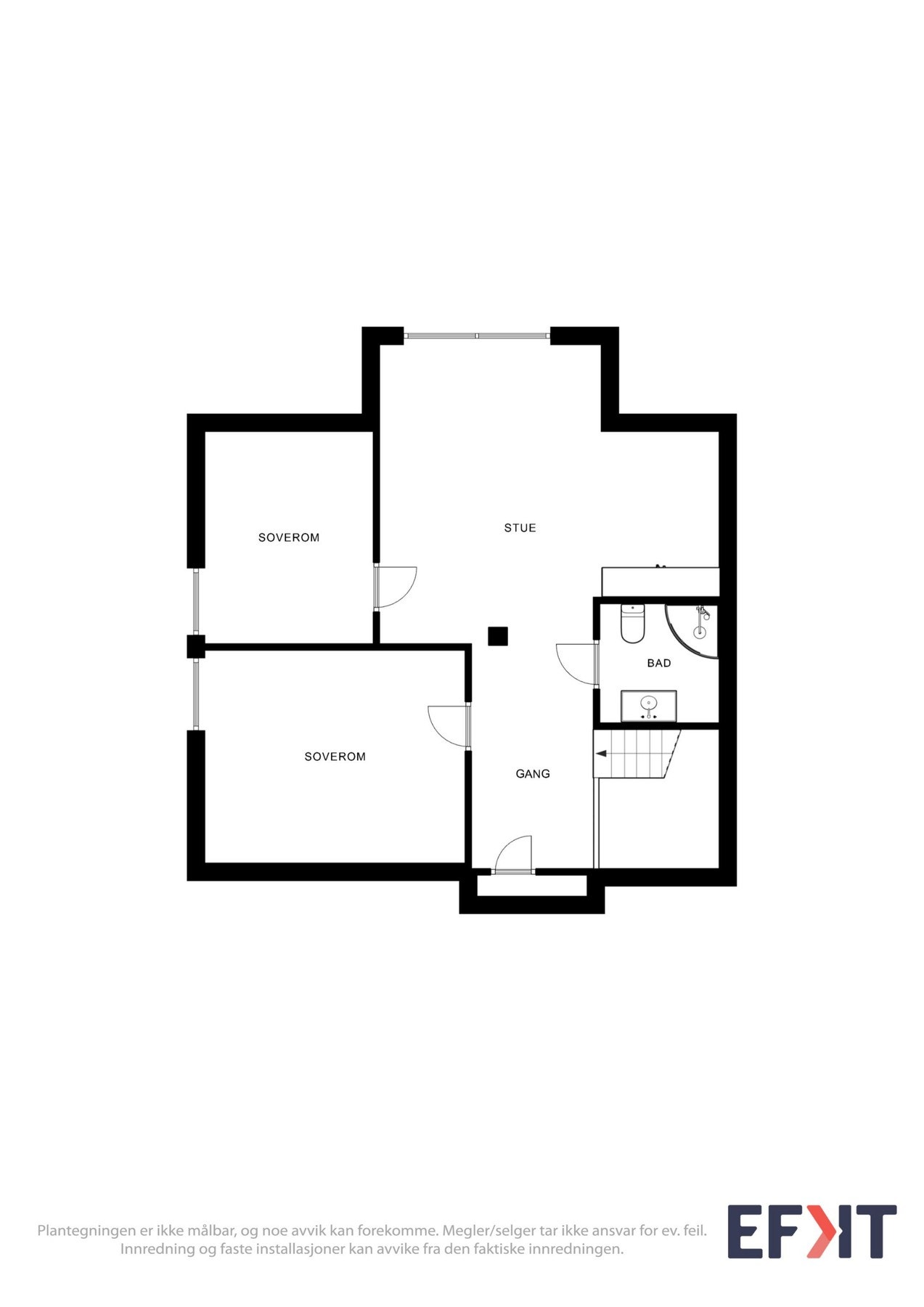 2d plantegning loft. Galleribilde