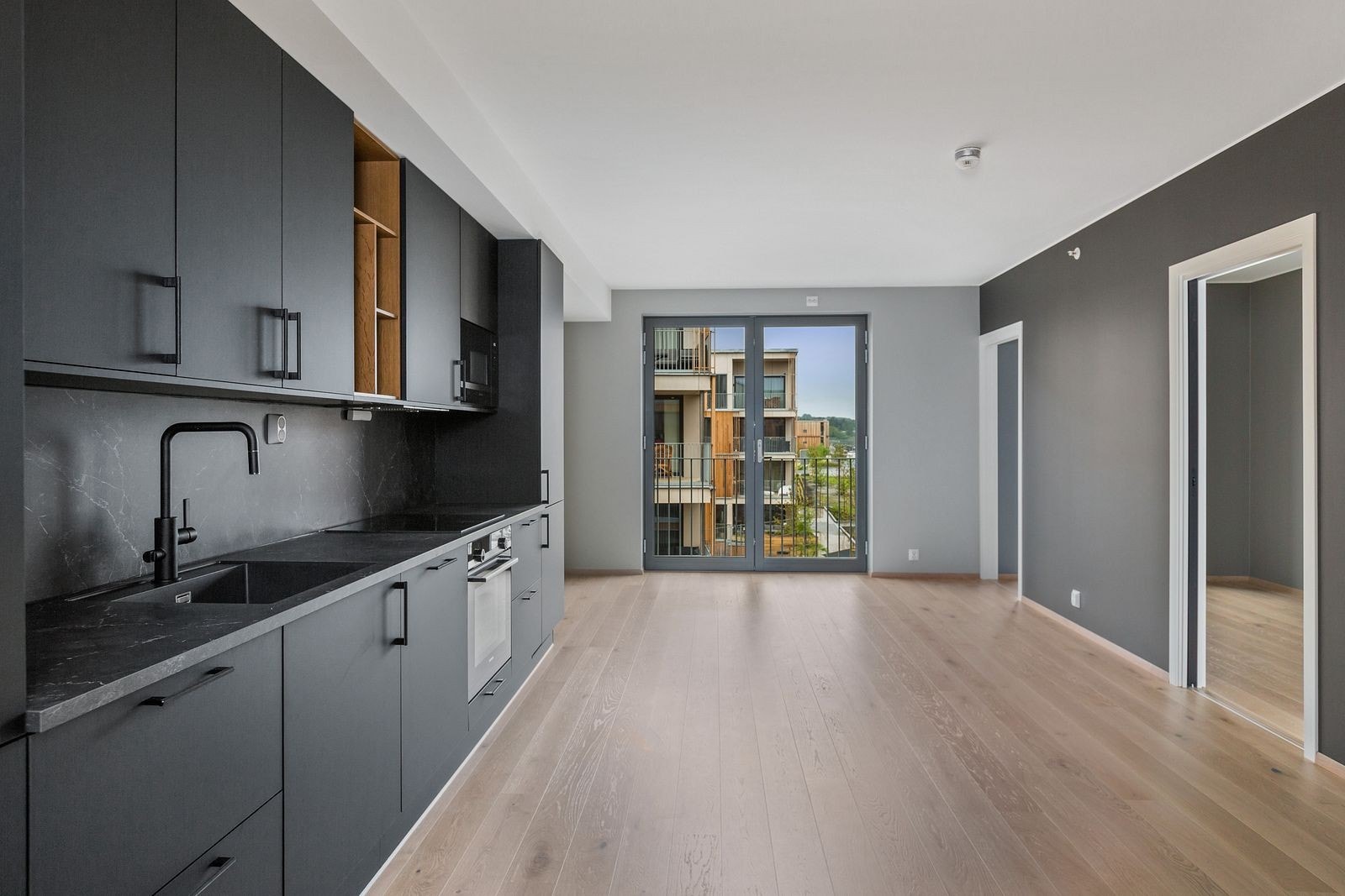 Åpen kjøkken og stue løsning Galleribilde