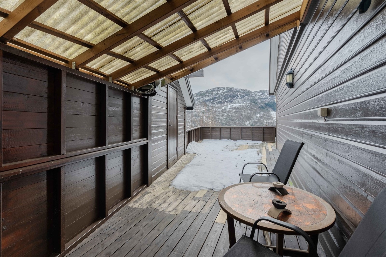 Overbygd terrasse Galleribilde