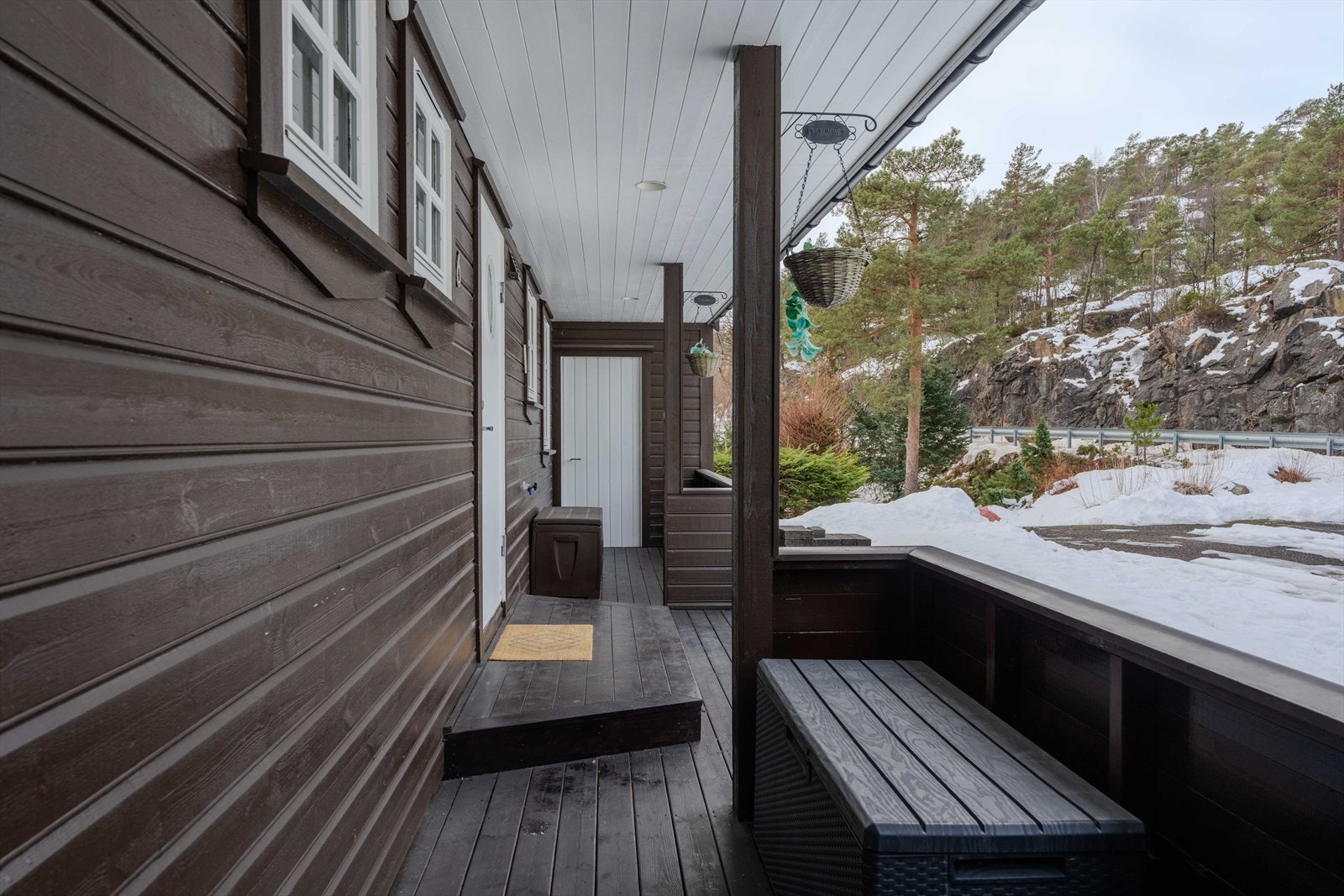 Overbygd inngangsparti Galleribilde