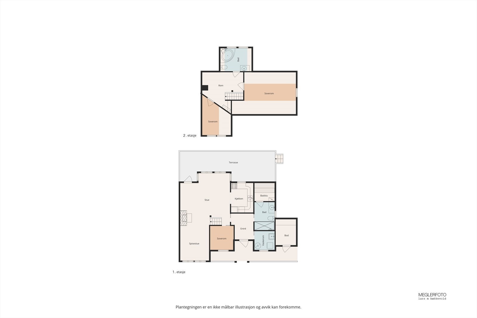 Plantegningene gir en god oversikt over hyttas arealeffektive og funksjonelle planløsning. Galleribilde