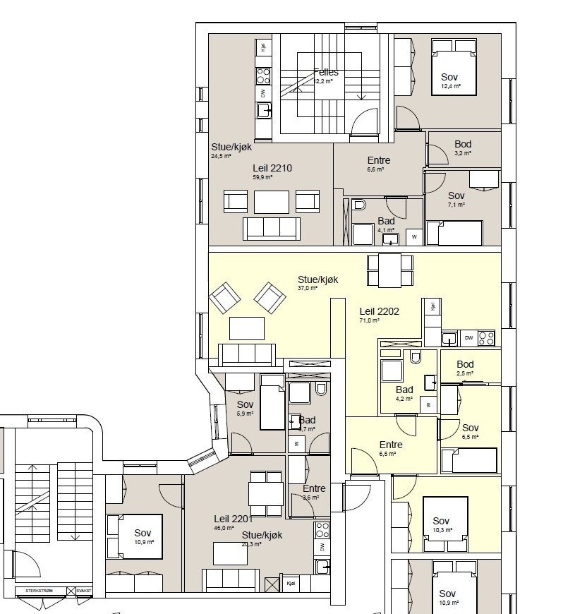 Plantegning - se leil 2202 Galleribilde