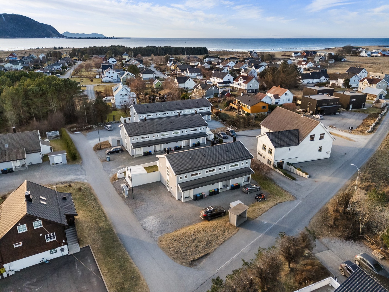 Dronefoto av område Galleribilde