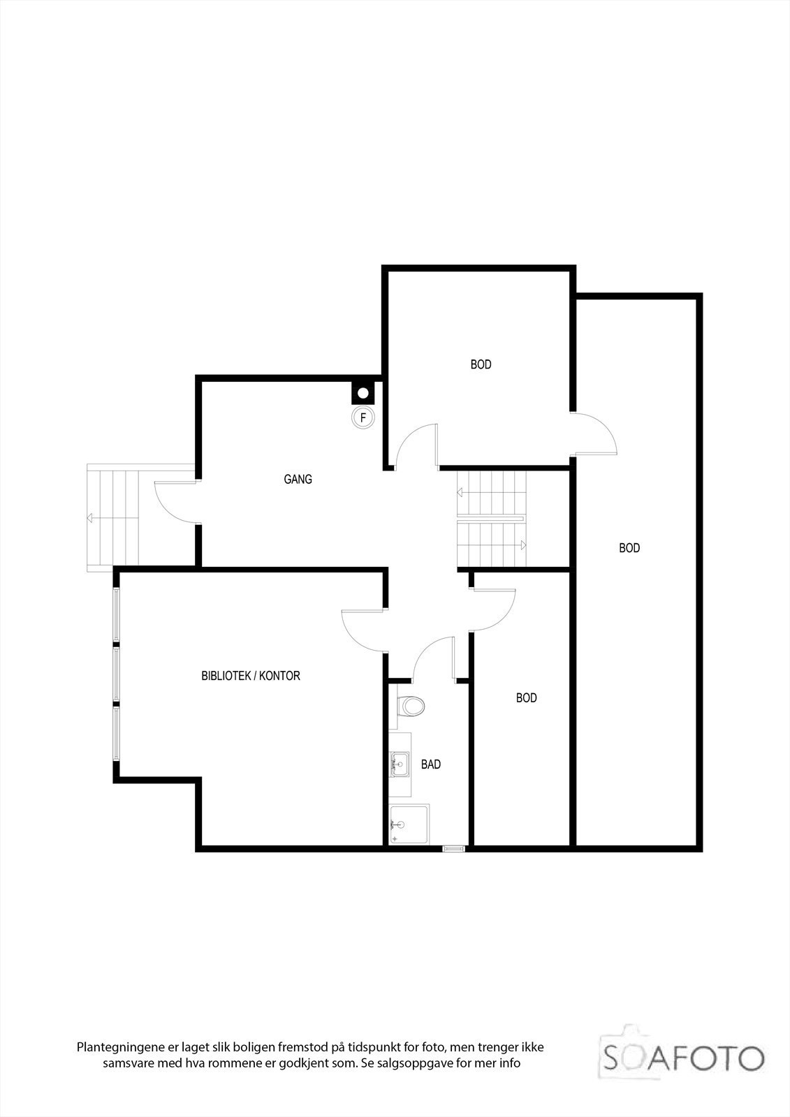 Plantegning underetasjen Galleribilde