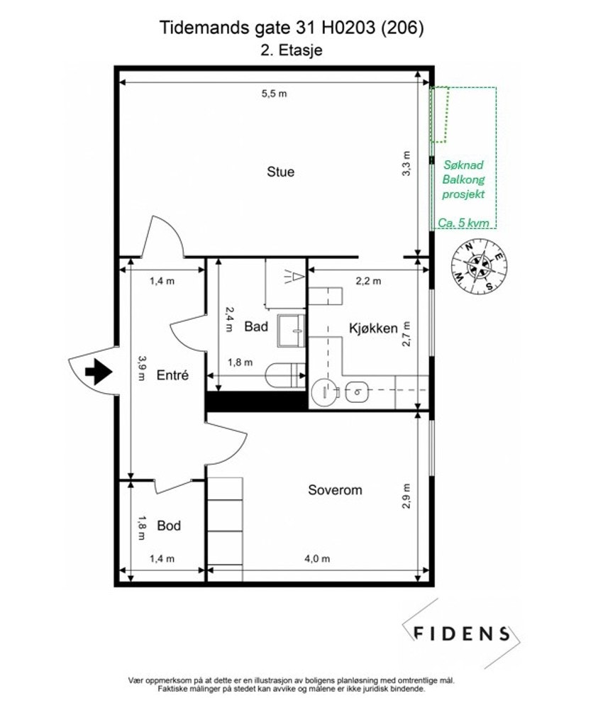Plantegning Galleribilde
