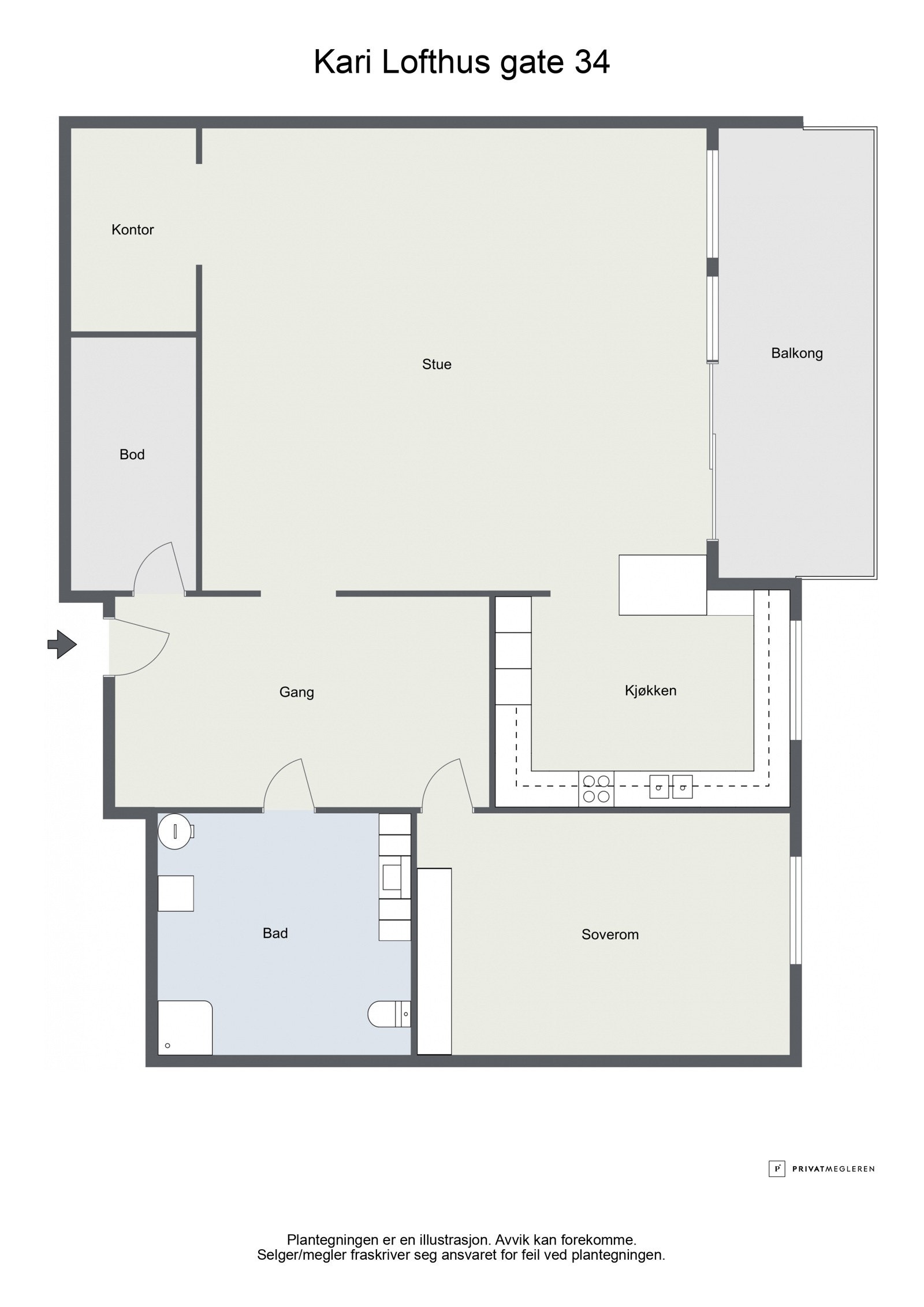 Plantegning. Galleribilde