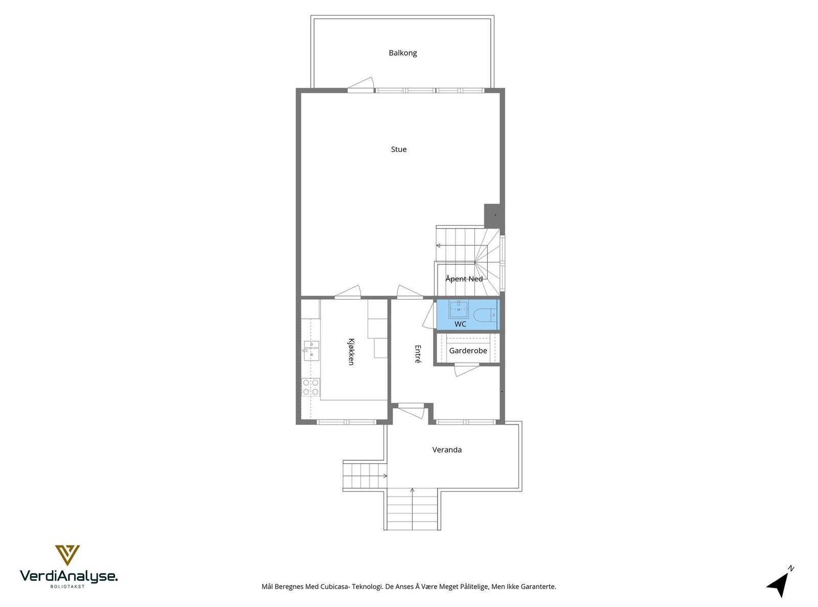 Planskisse hoveddel Galleribilde