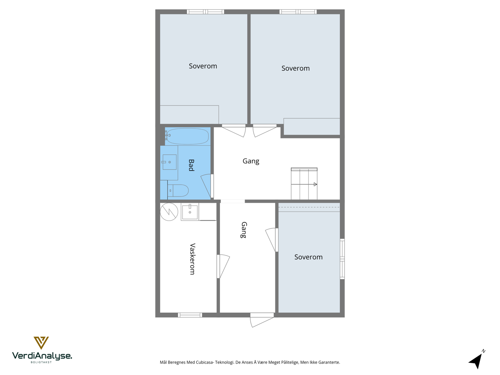 Planskisse underetasje Galleribilde