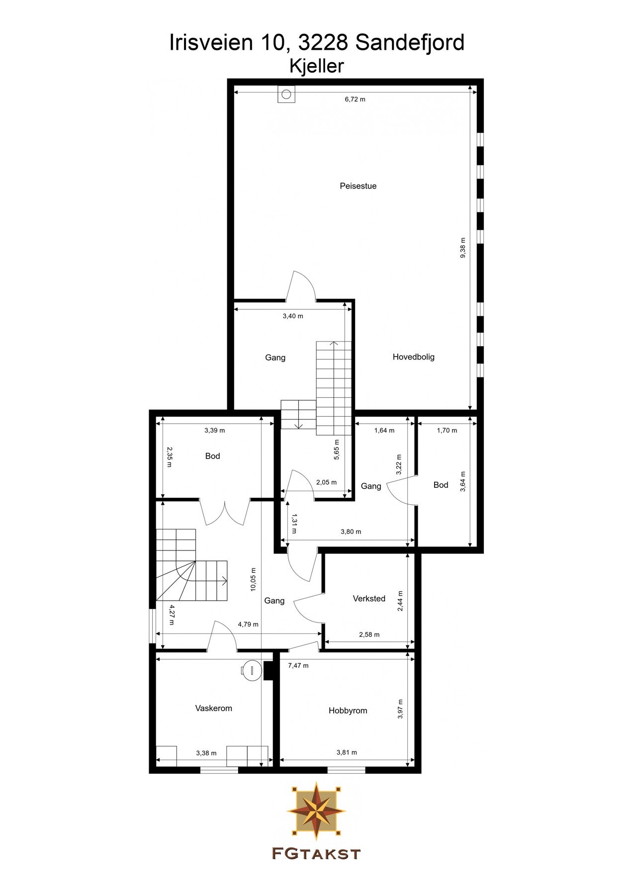 Gjør deg kjent med planløsningen i kjeller Galleribilde