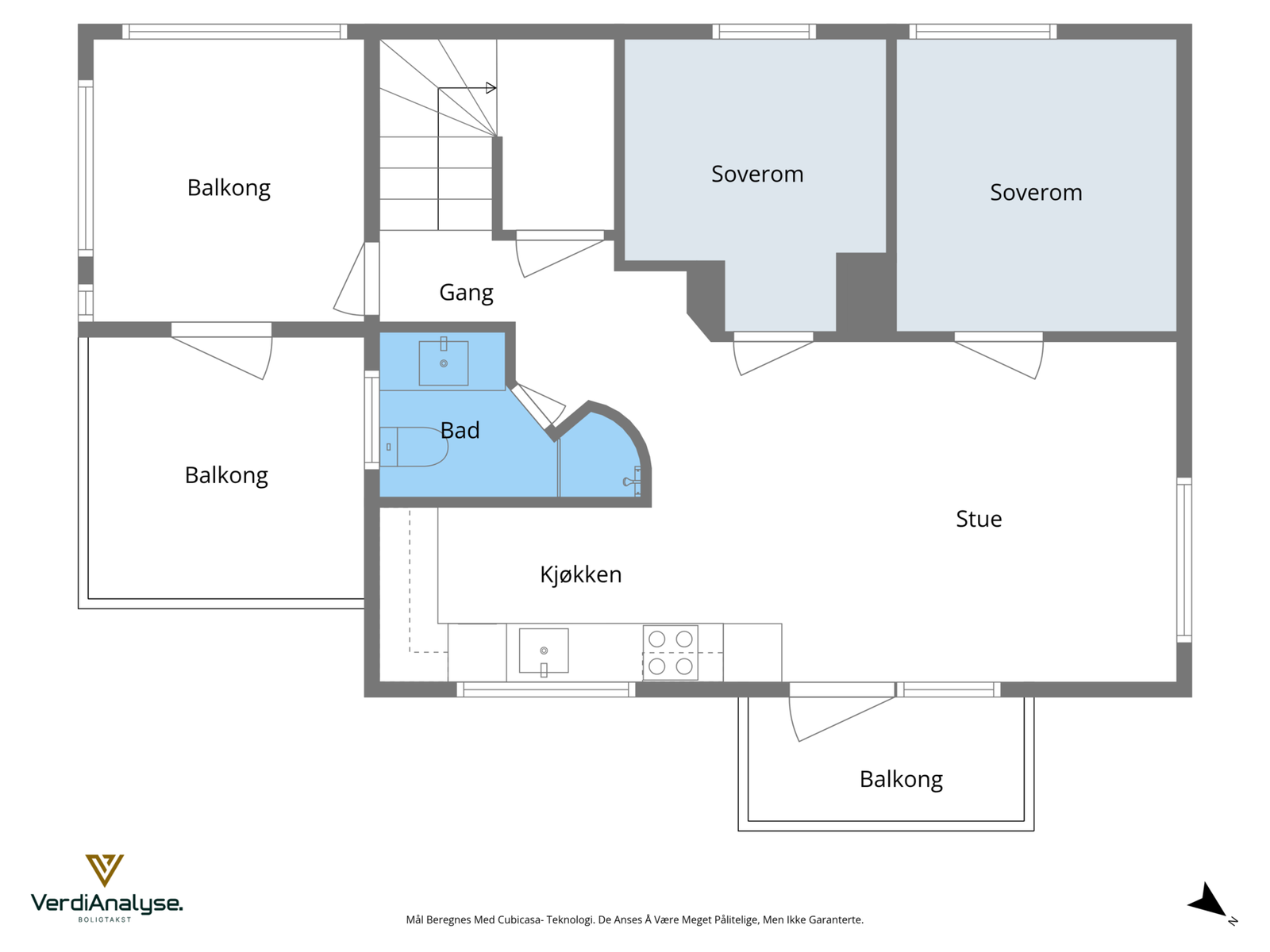 Planskisse hoveddel Galleribilde