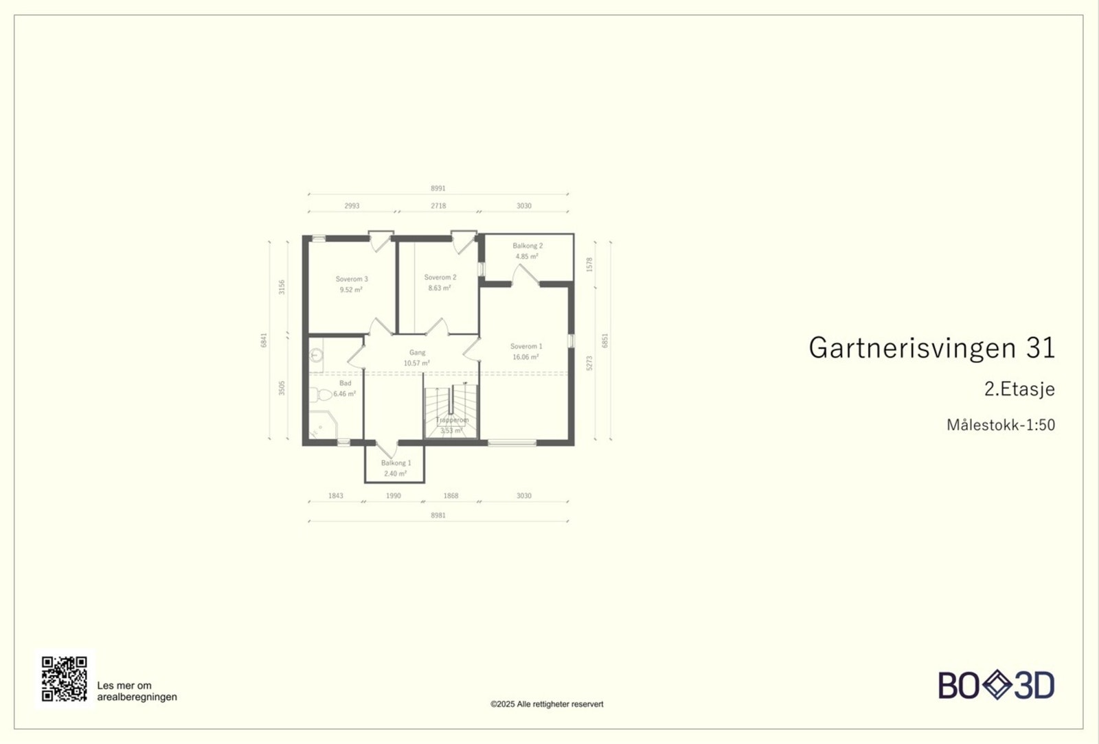Plantegning - 2. etasje Galleribilde