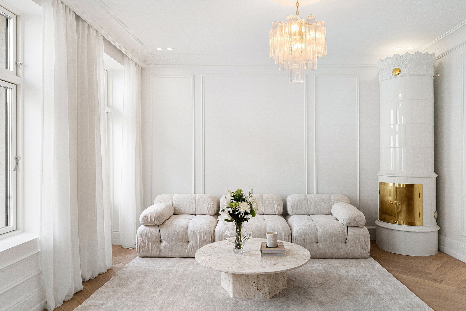 Ny og flott kakkelovn fra Gabrielsen Kakkelovner AS. Galleribilde