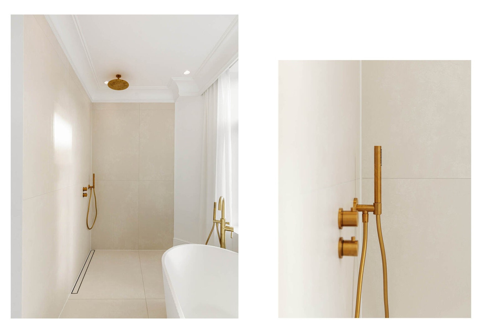 Stor dusjsone med eksklusive materialvalg. Galleribilde