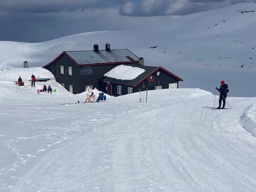 Høgevardehytta med servering i ferier og diverse helger - ca 5 km fra hytta. Høgevardetoppen ligger på 1.460 m.o.h Galleribilde
