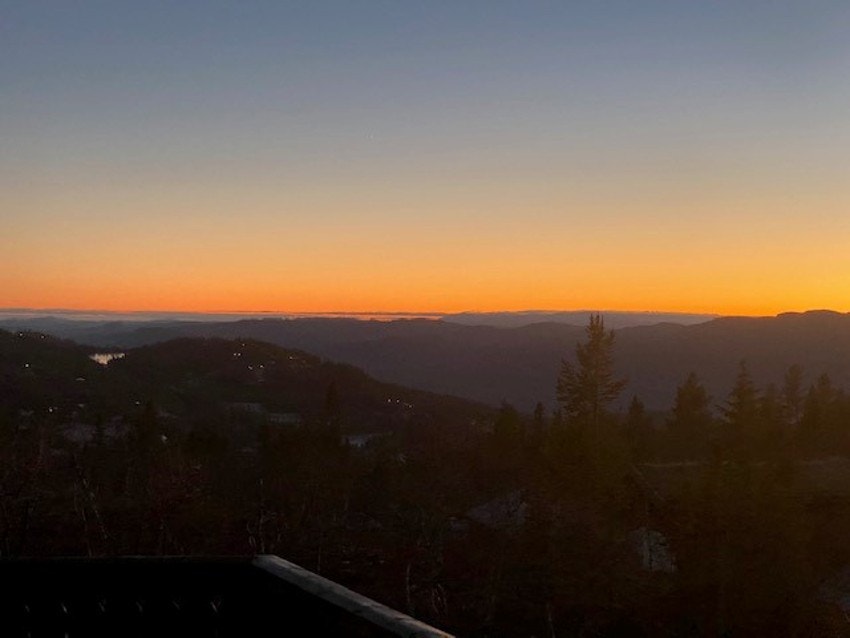 Flott solnedgang Galleribilde