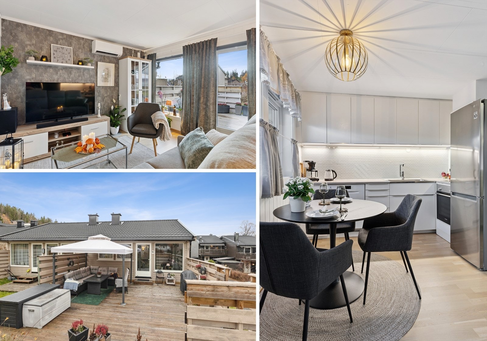 Velkommen til ditt nye hjem i Grindbråtan 24A. En pen og innbydende 2-roms med det lille ekstra. Her får du mer enn en vanlig 2-roms etter som dette er en halvpart av en vertikaldelt tomannsbolig. Foto Efkt (Paul Smith) Galleribilde