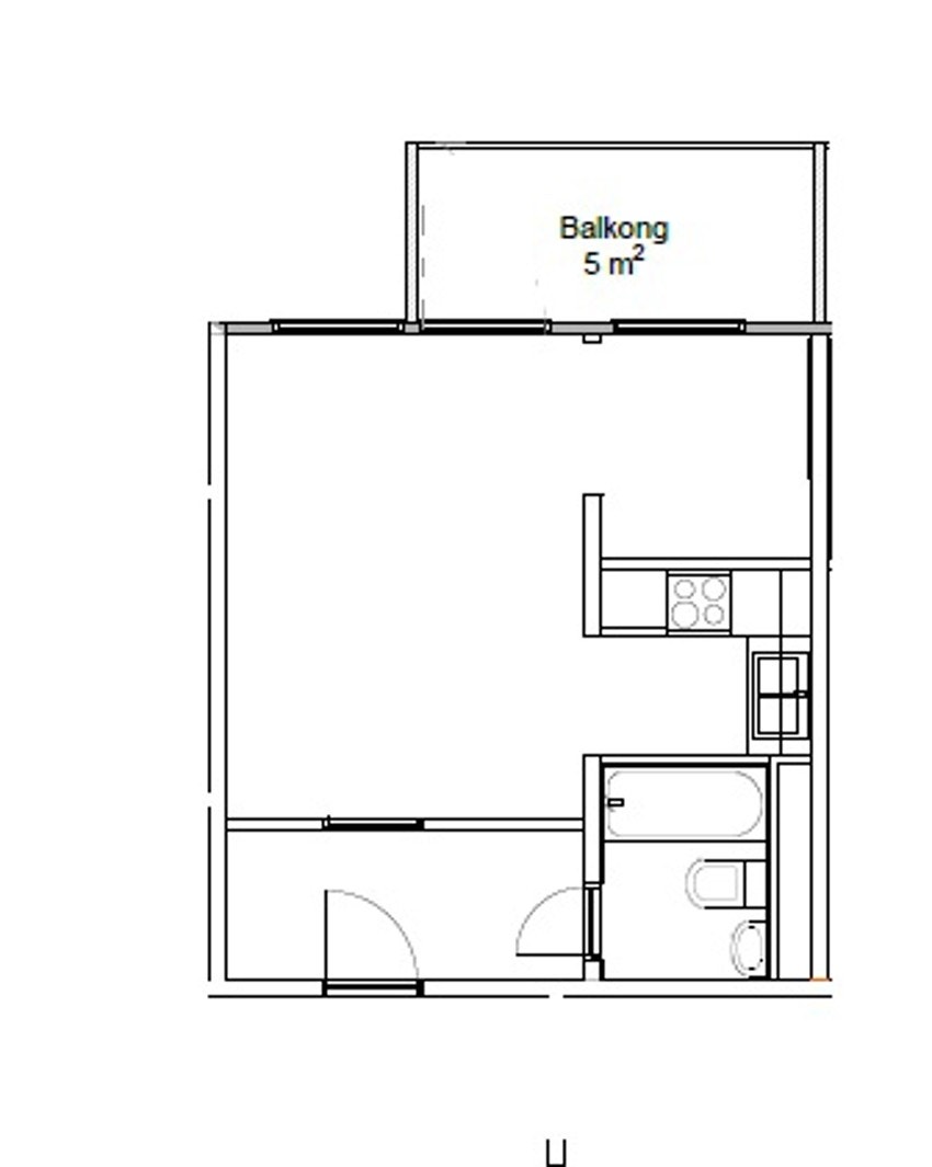 Borettslaget søker om etablering av balkonger på ca. 5 kvm mot bakgården. Galleribilde