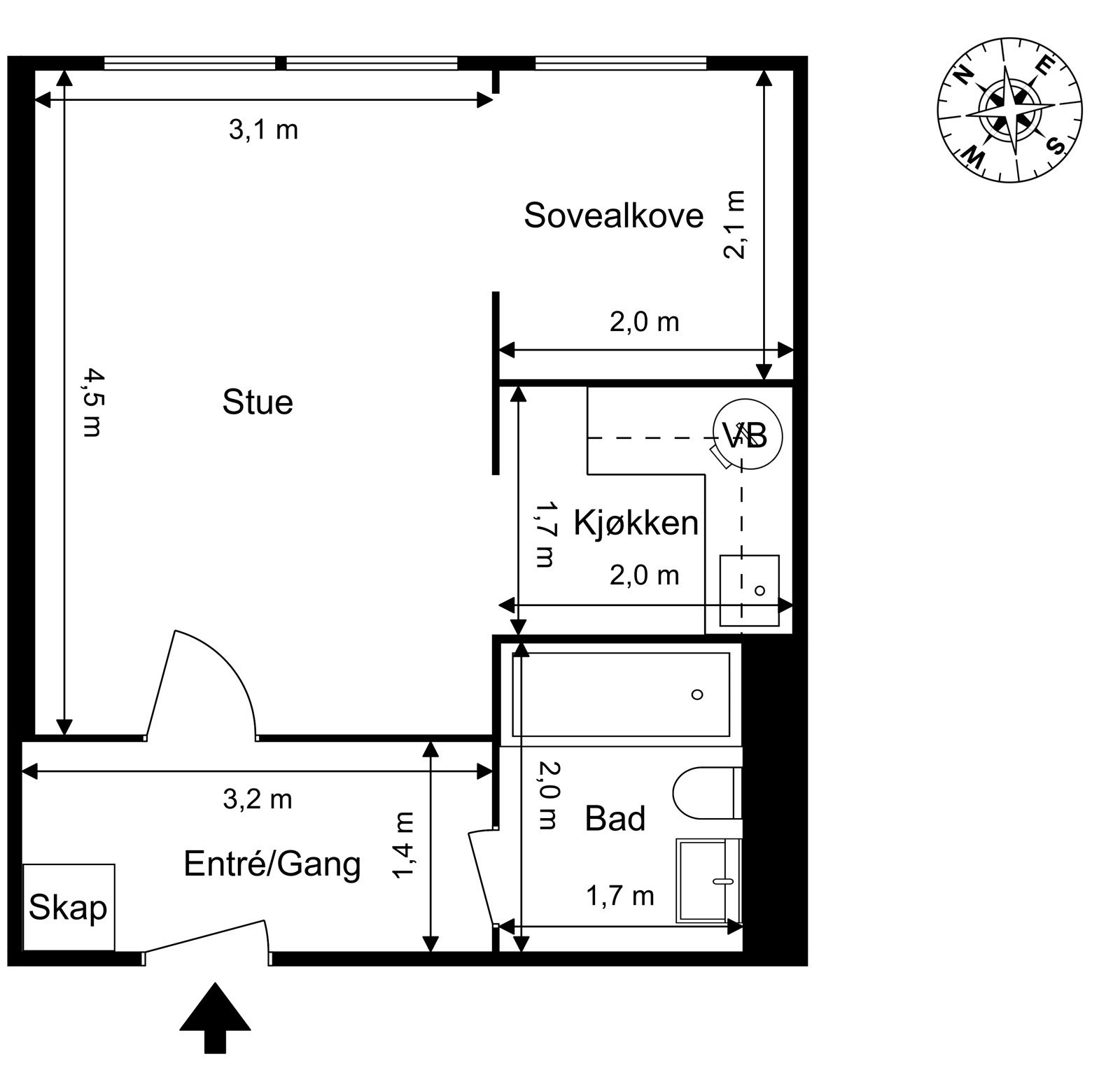 Plantegning. Galleribilde