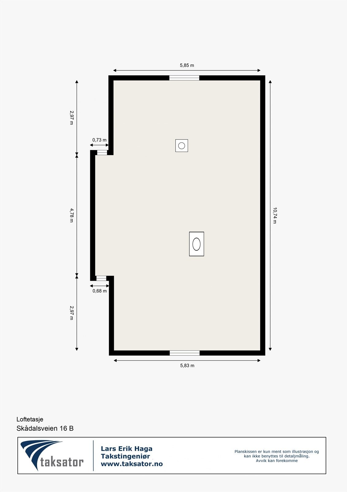 Loftetasje Galleribilde